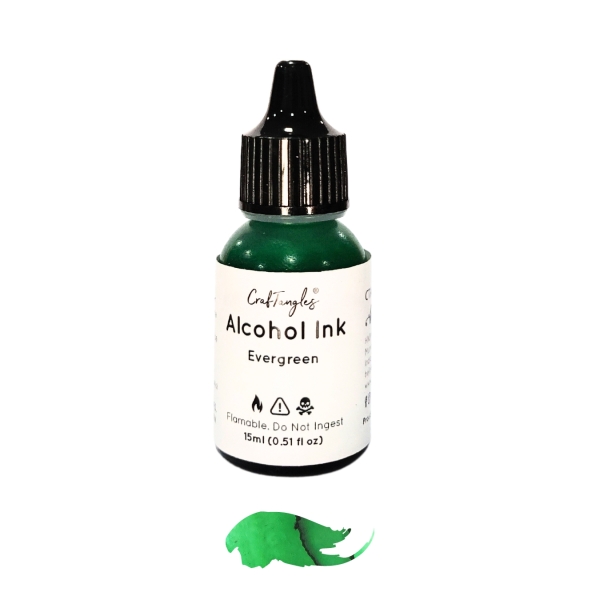 CrafTangles Alcohol Inks (15 ml) - Evergreen