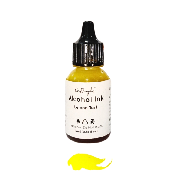 CrafTangles Alcohol Inks (15 ml) - Lemon Tart