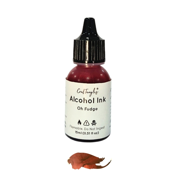 CrafTangles Alcohol Inks (15 ml) - Oh Fudge