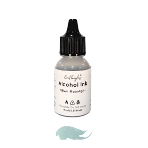 CrafTangles Metallic Alcohol Inks (15 ml) - Silver Moonlight