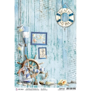 Ciao Bella Rice Paper A4 - Coastal Living