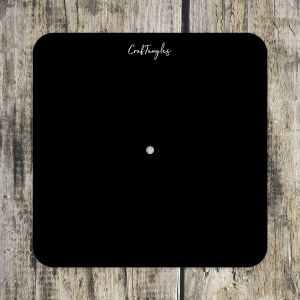 CrafTangles Black Acrylic Clock Base - Rounded Square