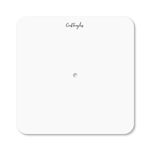 CrafTangles Clear Acrylic Clock Base - Rounded Square