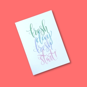 CrafTangles A5 120 gsm Notebook / Diary / Journal - Fresh Day Fresh Start