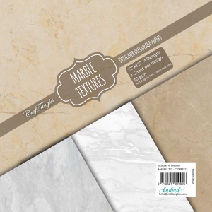 CrafTangles Decoupage Paper Pack - Marble Textures (12 by 12 inch) - 4 sheets