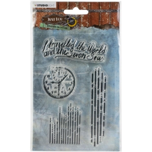 Studio Light Just Lou Aviation Clear Stamps - No 12