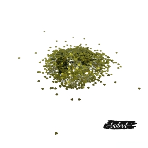 Craft Heart Sequins - Olive Green