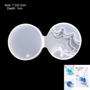 Waves Depth Pendant Silicone Jewellery Mould (RAWS-242)