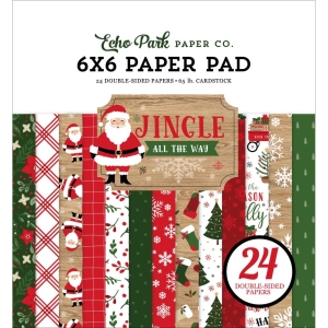 Echo Park Double-Sided Paper Pad 6"X6" 24/Pkg - Jingle All The Way