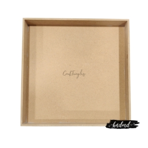 CrafTangles MDF Tray or Shadow Box (12.5 by 12.5 inches)