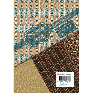 CrafTangles Decoupage Paper Pack - Ethnic Indian Patterns 1 (A4) - 4 sheets