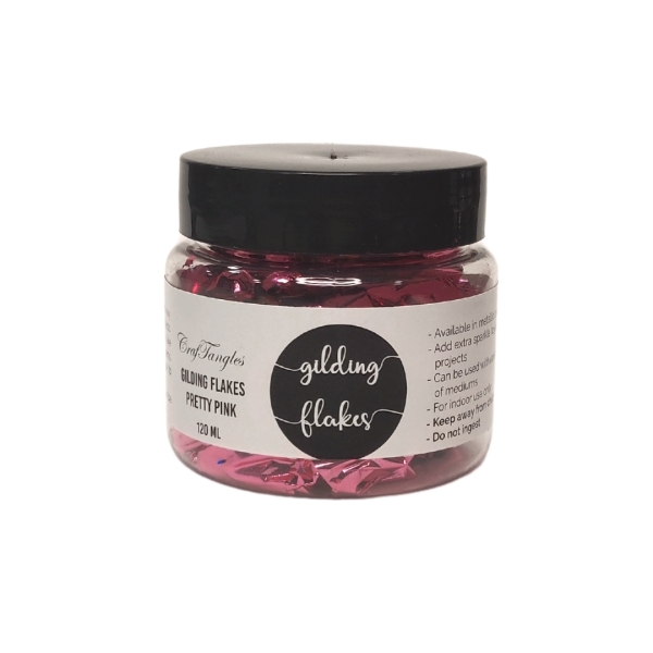 CrafTangles Gilding Flakes (120 ml) - Pretty Pink