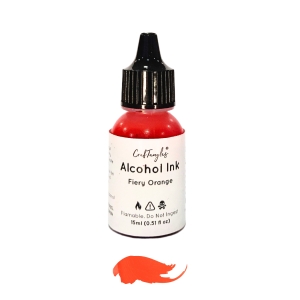 CrafTangles Alcohol Inks (15 ml) - Fiery Orange