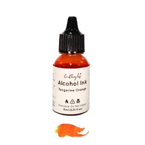 CrafTangles Alcohol Inks (15 ml) - Tangerine Orange