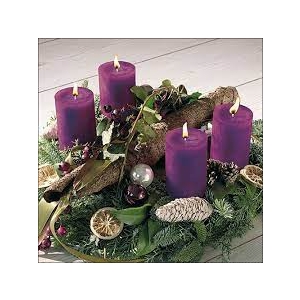 German Decoupage Napkins (5 pcs) - Advent Wreath (Christmas)