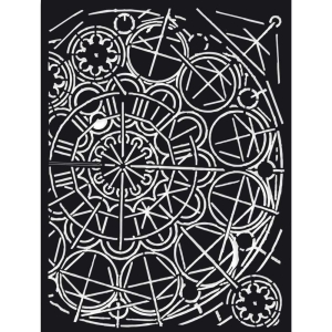 Stamperia Stencil 5.90"X7.87" - Geometry, Sir Vagabond