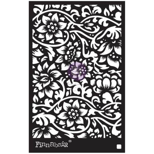 Prima Marketing Finnabair Stencil 6"X9" - Bindweed Wallpaper