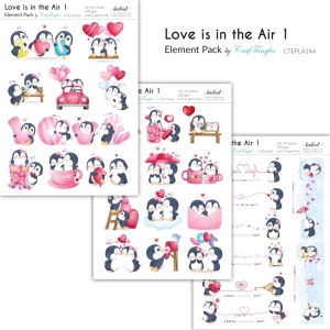 CrafTangles Elements Pack - Love is in the Air 1 (3 sheets of A4)