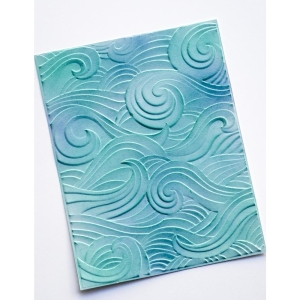 Memory Box 3D Embossing Folder 4.5"X5.75" - Waves