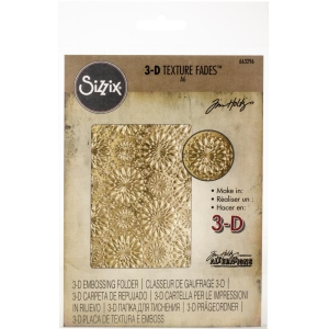 Sizzix 3D Texture Fades Embossing Folder By Tim Holtz - Kaleidoscope