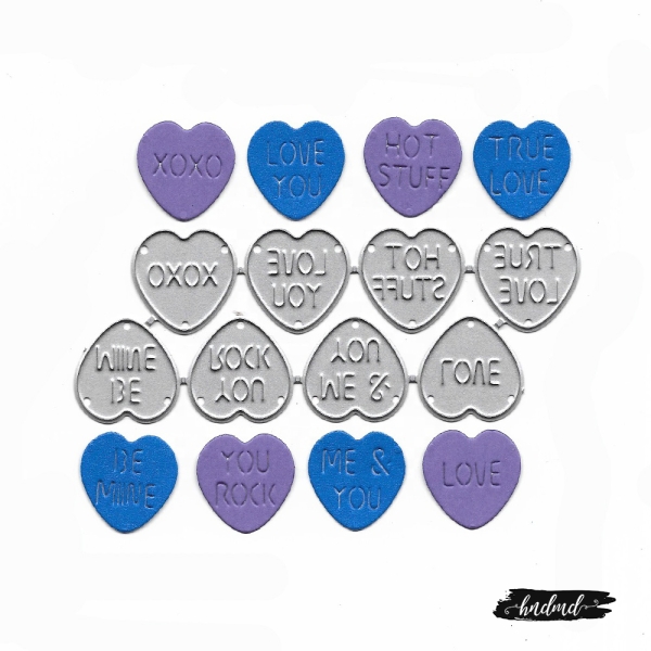 Steel Dies - Heart Candies (Set of 8 dies)