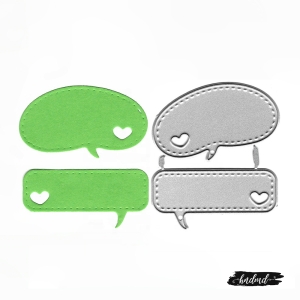 Steel Dies - Speech Bubbles (Set of 2 dies)