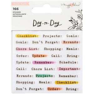 American Crafts Maggie Holmes Day-To-Day Planner Mini Sticker Book 166/Pkg