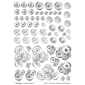 CrafTangles A4 Transfer It Sheets - Gears