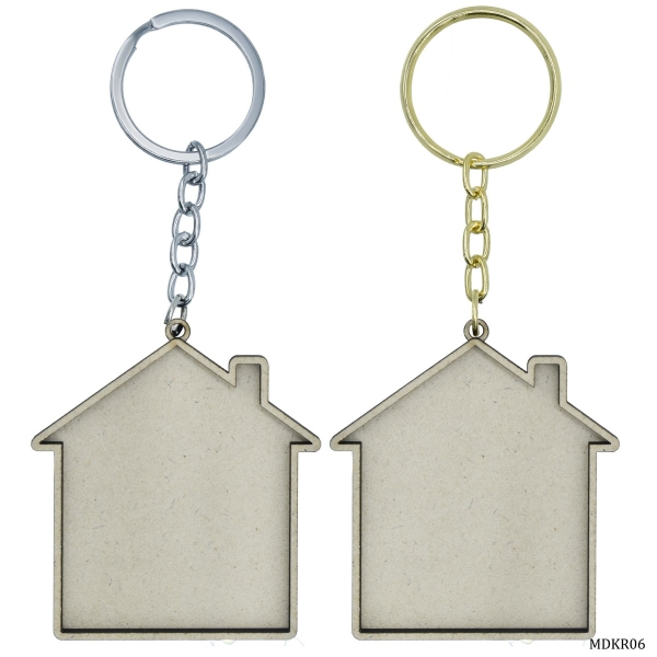 MDF Key chains (House)