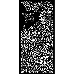 Stamperia Stencil 4.72"X9.84" - Bird, Garden Of Promises