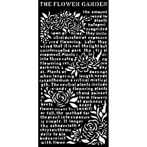 Stamperia Stencil 4.72"X9.84" - The Flower Garden, Garden Of Promises