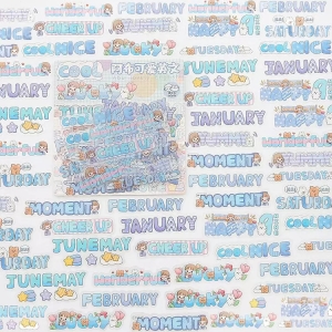 Clear PET Planner Stickers (48 pcs) - Design 3