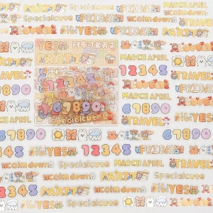 Clear PET Planner Stickers (48 pcs) - Design 2