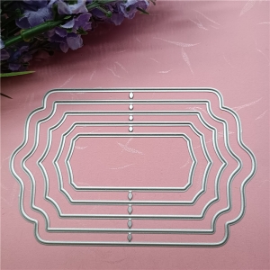 Steel Dies - Wavy Rectangles (Set of 5 dies)