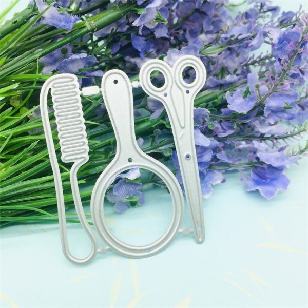 Steel Cutting Dies - Hair Tools for Fashion (Set of 3 dies)