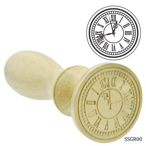 Wax Seal Stamp - Roman Clock