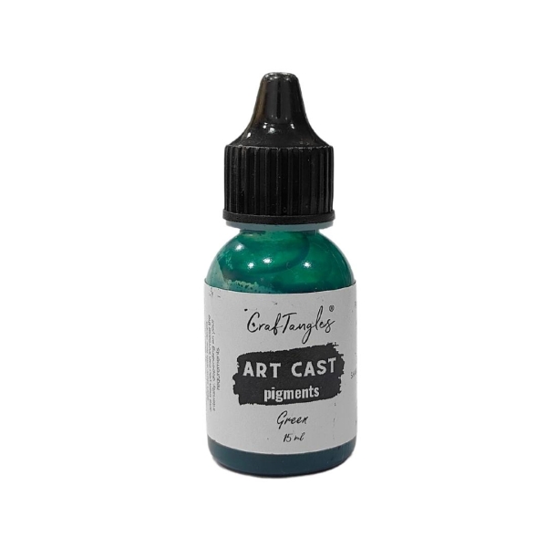 CrafTangles Art Cast Pigment (Jesmonite Alternative/ Eco Friendly Resin Alternative) (15 ml) - Green