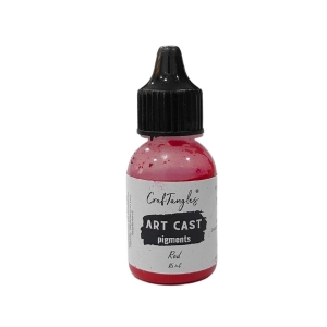 CrafTangles Art Cast Pigment (Jesmonite Alternative/ Eco Friendly Resin Alternative) (15 ml) - Red