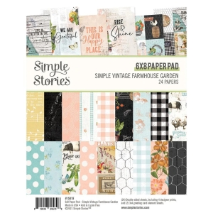 Simple Stories Double-Sided Paper Pad - Simple Vintage Farmhouse Garden (6X8 24/Pkg)