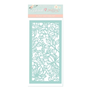 Stamperia Stencil 4.72"X9.84" - Flowers & Leaves, Celebration