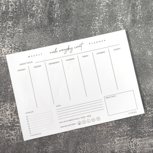 CrafTangles A4 Weekly Planner - The Minimalist