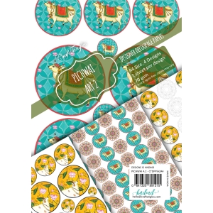 CrafTangles Decoupage Paper Pack - Pichwai Art 2 (A4) - 4 sheets