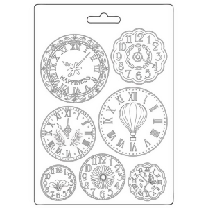 Stamperia Soft Maxi Mould A5 - Create Happiness Welcome Home Clocks