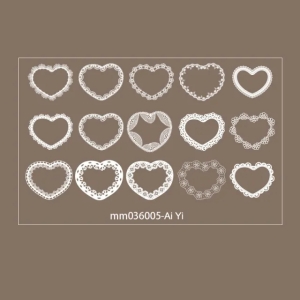 Clear PET White Stickers (30 pcs) - MM036005