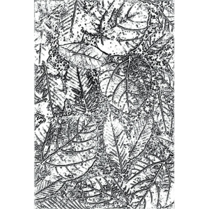 Sizzix 3D Texture Fades Embossing Folder By Tim Holtz - Foliage