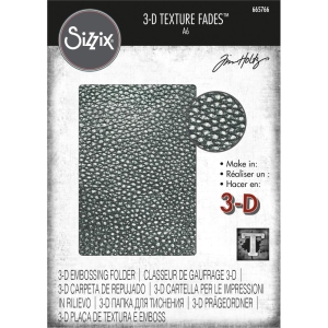 Sizzix 3D Texture Fades Embossing Folder By Tim Holtz - Cracked Leather