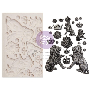 Prima Marketing Finnabair Decor Moulds 5"X8"X8mm - Regal Lions