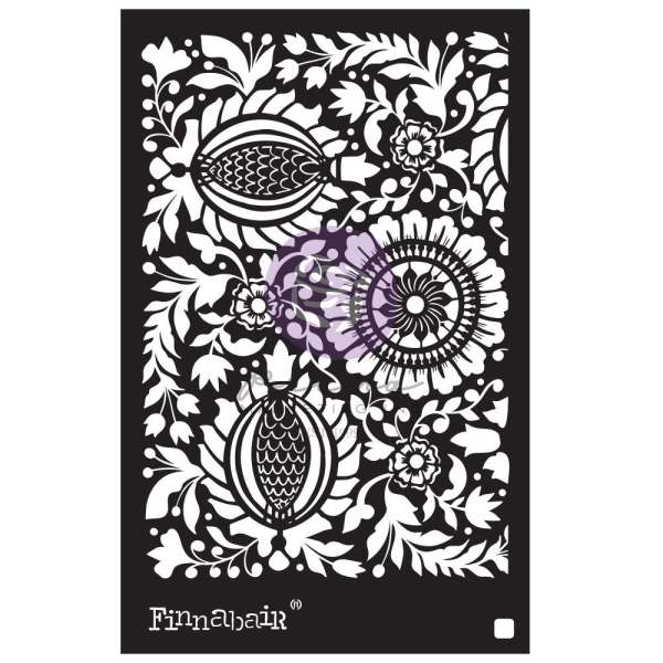 Prima Marketing Finnabair Stencil 6"X9" - Folk Florals