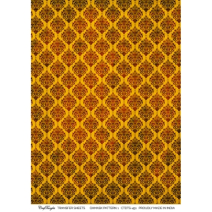 CrafTangles A4 Transfer It Sheets - Damask Pattern 1