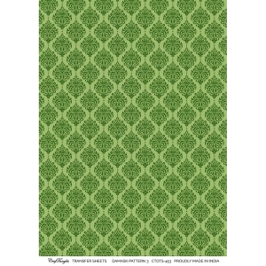 CrafTangles A4 Transfer It Sheets - Damask Pattern 3